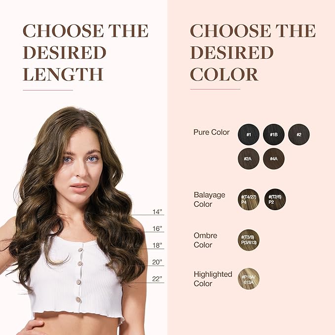 GOO GOO Clip in Hair Extensions Real Human Hair, Remy Human Hair Extensions Clip ins for Women, Natural Human Hair, 14inch 110g 7 Pcs, #2/6 Dark Brown Highlighted Chestnut Brown