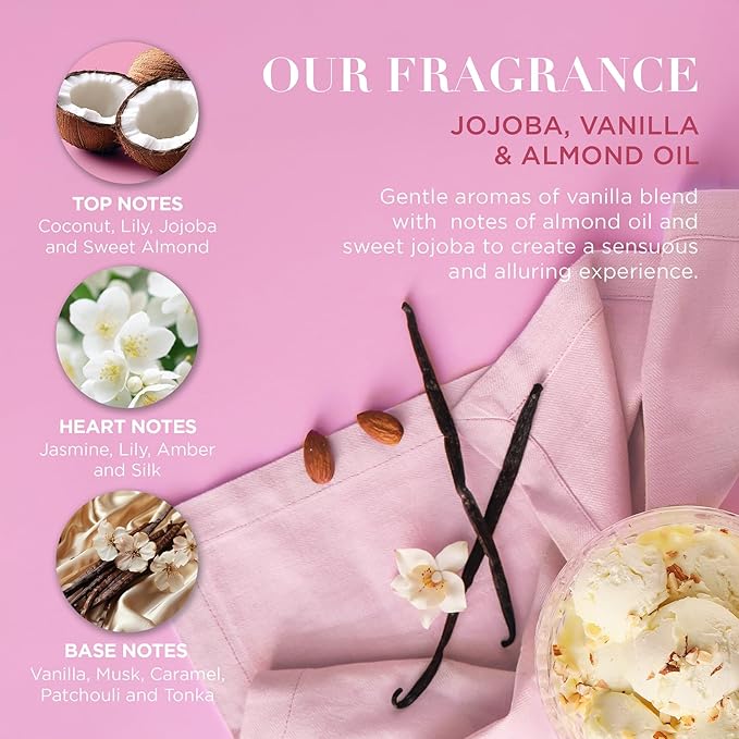 Baylis & Harding Gift Set for Women - Bath & Skincare Present - Jojoba, Vanilla & Almond Oil