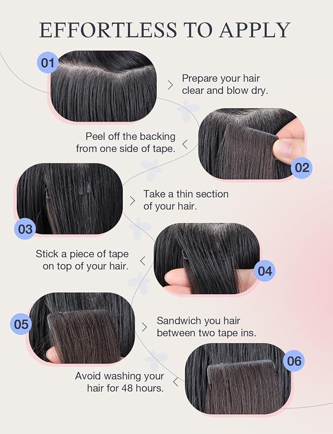 DOORES Invisi Edge Hair Extensions Real Human Hair Tape in, Chocolate Brown to Caramel Blonde 10 Injection Tape-ins with 10 Injection Tape-ins 50g 16 Inch, Injected Tape in