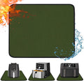 Heat Resistant Mat for Air Fryer, 15 x 18in Heat Resistant Mat for Countertop, Fireproof Silicone Countertop Protector Appliance Slider for Air Fryer, Coffee Maker, Toaster, Oven - Green