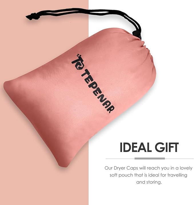 Hair Dryer Bonnet Attachment: Upgraded Extra Large Hooded Dryer Adjustable Hair Dryer Caps - Easy to Use for Natural Curly Textured Hair Care Styling Fast Drying - Rose Gold