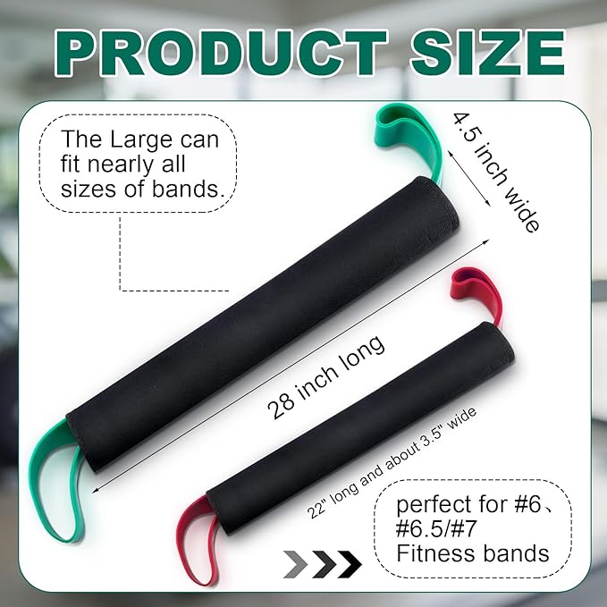 SATINIOR Band Guard Protective Sleeve for Resistance Bands Protective Sleeve Cover Prevents Damage from Sharp Edges Concrete and Sharp Edges