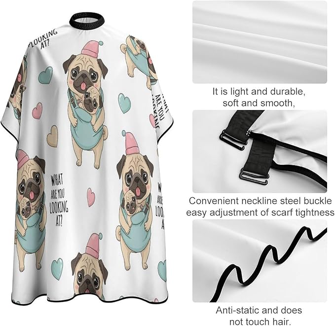 Hairdresser Cape with Neck Clasp for Coloring/Perming/Styling