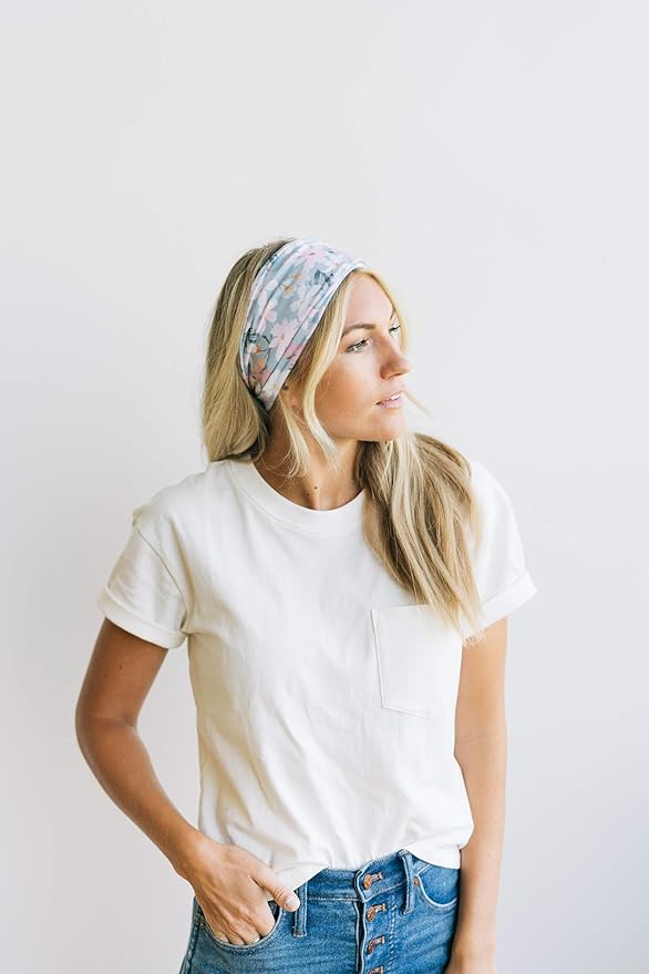 Maven Thread 4" Wide Workout Headbands for Women (2 Pack) – Non-Slip Sweatbands for Gym, Running & Yoga