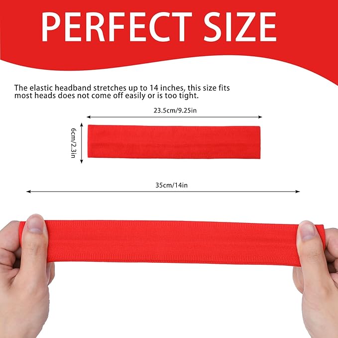 Workout Headbands Non Slip Headband Sport Headbands Sweatbands Elastic Sport Hair Bands for Sports Travel Indoor Fitness Gym