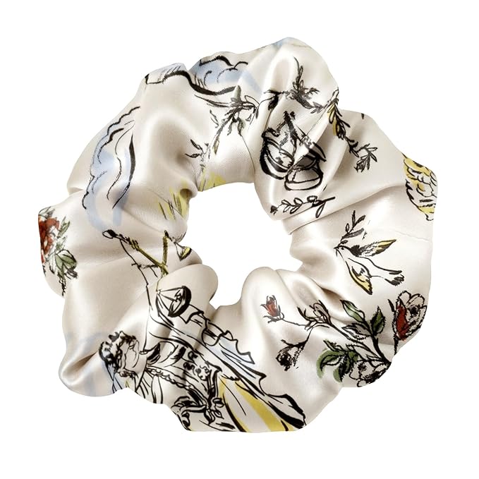 LILYSILK Silk Hair Scrunchies Ties for Frizz & Breakage Prevention 100% Mulberry No Damage Elastic Ponytail Holders, Libra