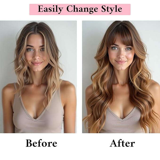 SEGO 100% Real Human Hair Toppers, with Air Bangs, Silk Base 150% Density, Clip in Topper, 2.7肺5.1・ HairPieces for Women, with Thinning/Hair Loss Cover Gray