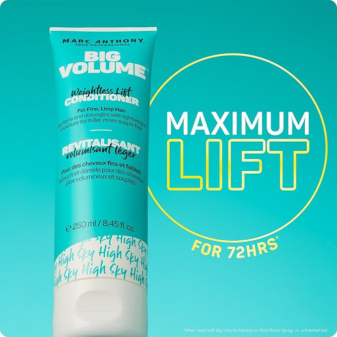 Marc Anthony Big Volume Conditioner, Weightless Moisture for Voluminous Hair