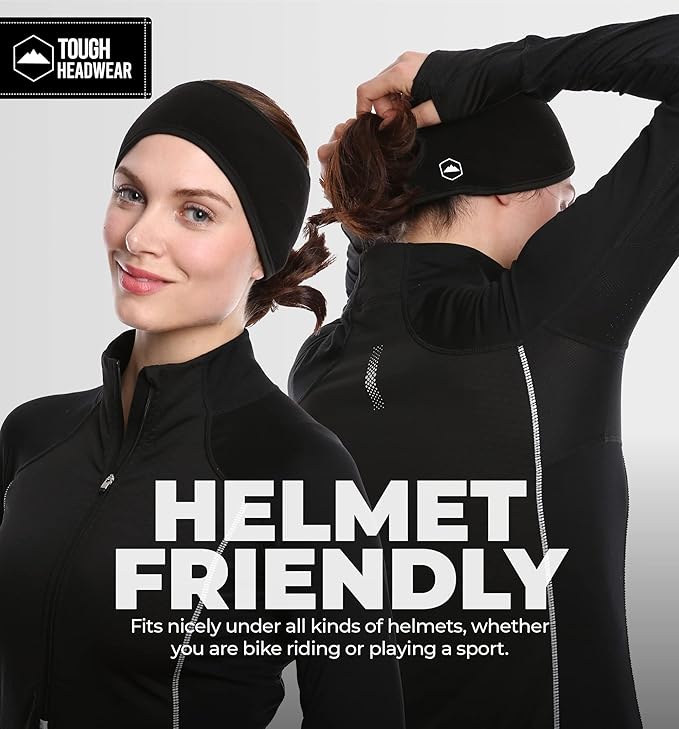 Tough Headwear Winter Headbands for Women - Ear Warmers - Ear Muffs for Winter - Fleece Headband for Men & Women for Cold Weather