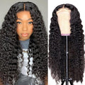 Lace Front Wigs Human Hair Water Wave Brazilian Virgin Hair 180% Density 4X4 Water Curly Lace Closure Human Hair Wigs for Black Women Glueless Wig with Baby Hair Natural Color 22 Inch Water Wave Wig