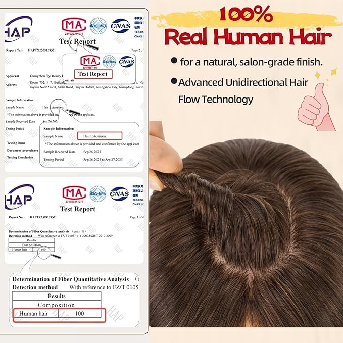 Rich Choices Human Hair Toppers for Women-100% Real Remy Hair Topper with 3D 360°Bang-Upgraded 150% Density 9 * 12CM Lace Base-Clip in Hairs topper for Thinning Hairs-14Inch #2R Chocolate Brown