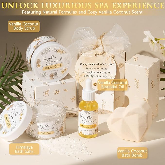 Christmas Gifts for Women & Teenage Girls, 10 Day Self Love Challenge to Unlock 10 Wrapped Spa Gift Baskets, Tween Teen Girl Trendy Stuff Bath Shower Sets Self Care Birthday Gifts Stocking Stuffers
