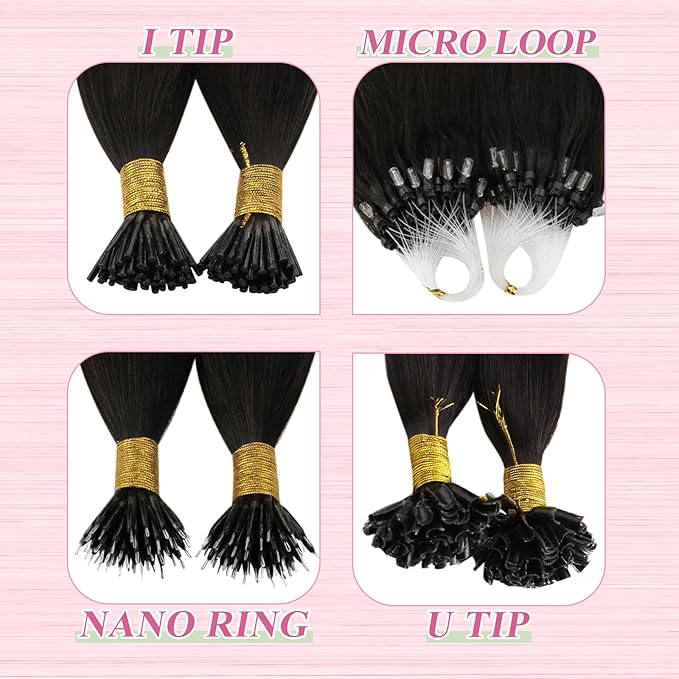 YoungSee U Tip Extensions Human Hair Balayage Utip Hair Extensions Human Hair Brown with Blonde Balayage K Tip Hair Extension Real Hair Ombre Long Hair 24In for Date Nights 50s/50g