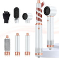 Blow Dryer Brush 5 in 1, Negative Ion Hair Dryer Brush Set Upgrade Hot Air Brush Air Styler Curling Wrap Air Curler, Curling Iron Hair Styling Tools As A Gift for Straight/Curl/Drying/Smoothing