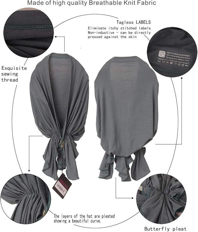 osvyo Chemo Headscarf for Women Hair Loss - Cancer Slip On Headwear Turbans Sealed Packaging