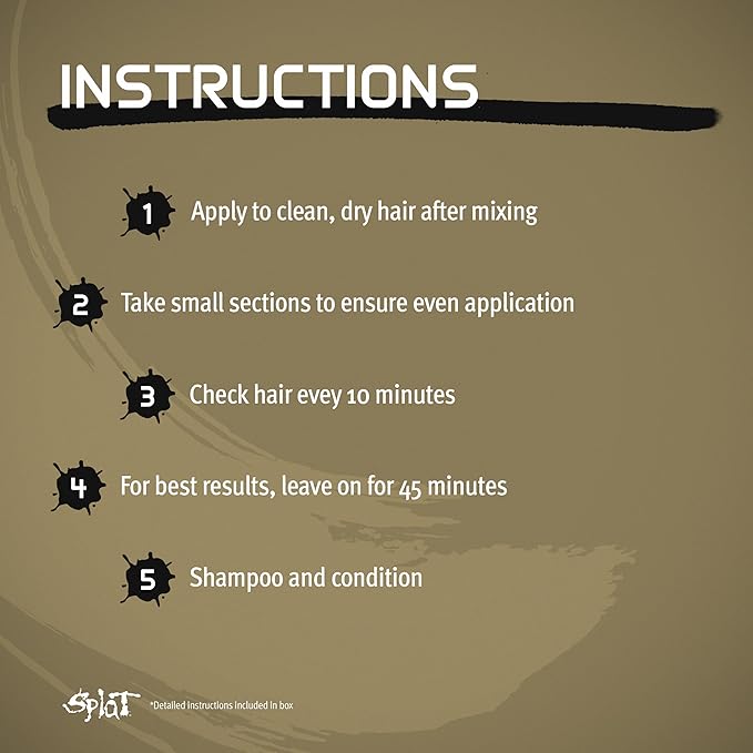 Splat Lightening Bleach Kit, 1 Application, Includes Oxide, Lightening Bleach Powder, Complete Shampoo & Deep Reconstructor Conditioner, Hair Bleach Kit Lifts 3-5 Levels, Vegan & Cruelty Free