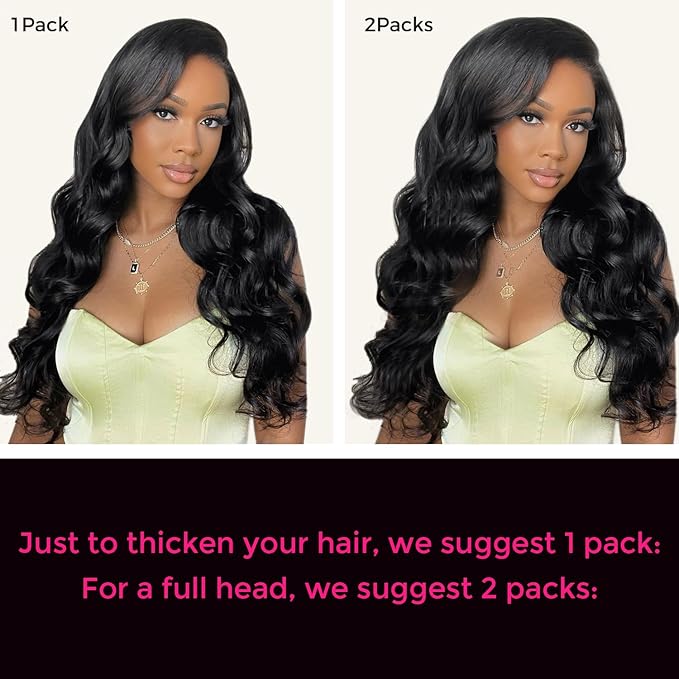 Lashey Body Wave Clip in Hair Extensions for Black Women, 18 Inch 7pcs 120g #1B Natural Black, Clip in Hair Extensions Real Human Hair Lace Clip Ins Thick Human Hair