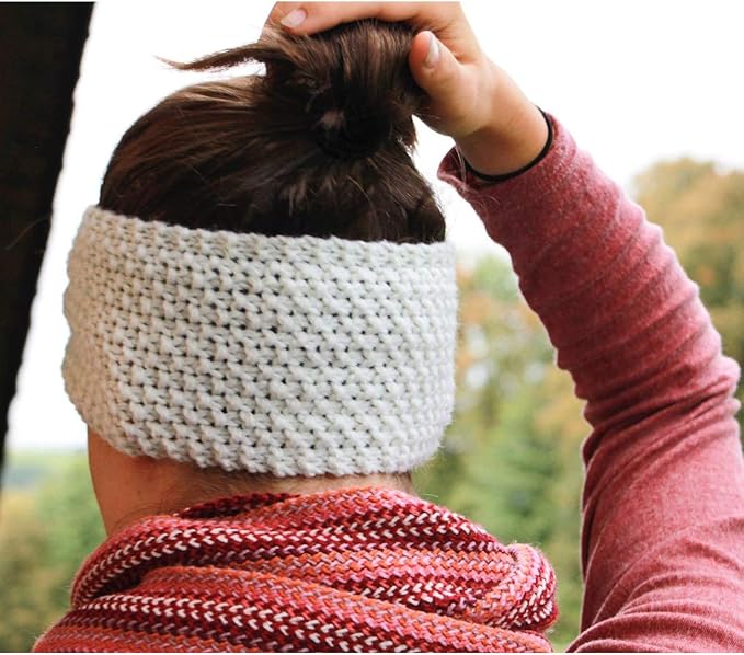 DRESHOW Knit Crochet Headband for Women Ear Warmer Soft Turban Stretch Warmer Headbands Winter Fashion Head Wrap