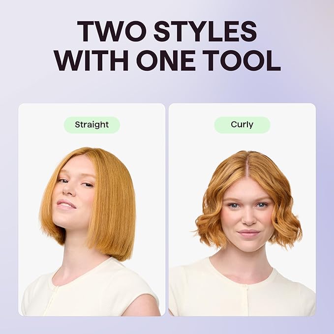 Wavytalk 0.65" Pencil Flat Iron, Cool Curl Pencil, Small Airflow Styler and Straightener for Short Hair, Pixie Cut and Edges, Curling Iron for Short Hair with 360º Cool Airflow, Black