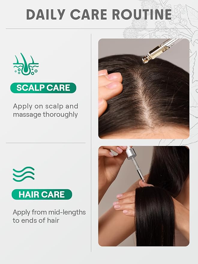 SHEGLAM Hair & Scalp Oil - 0.5 fl oz, Hydrating Serum, Macadamia & Grapeseed Oils, Soothes Dry Scalp, Balances Sebum, Adds Shine, For Sensitive Scalp & Dandruff (Black Castor)