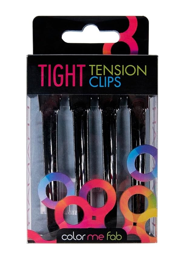 Framar Black Tight Tension Clips For Hair - Set of 4 Professional Hair Clips – Metal Hair Clips for Styling, Stylist Supplies, Hairclips, Hairstylist Essentials - Extra Tight & Durable