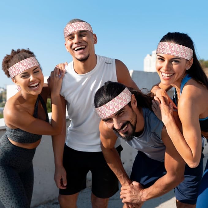 Sports Tie Headband Bandana Running Athletic Sweat Band Elastic Adjustable Sport Head Tie for Men Women Head Ties Ninja Tie Headbands Tennis Sweatbands Soccer Basketball Teams Running Head Band