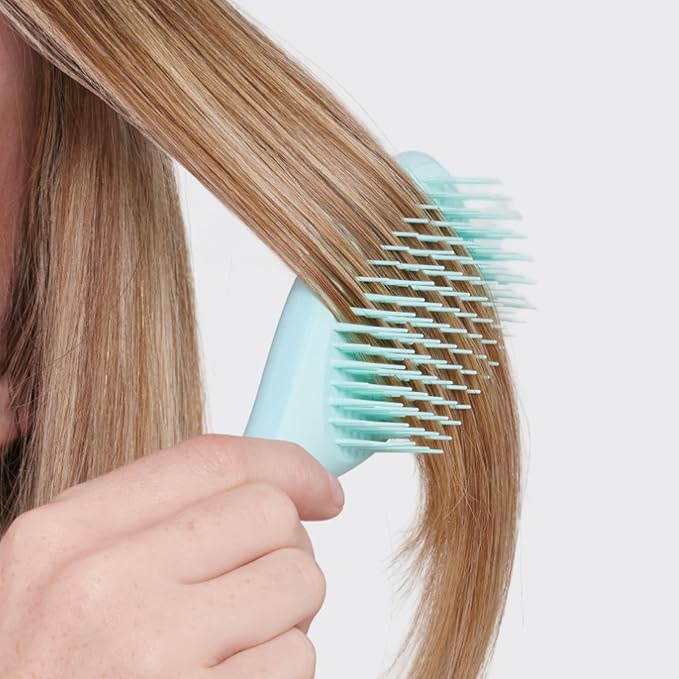 Tangle Teezer Fine & Fragile Ultimate Detangler Brush, Detangles & Reduces Breakage, Travel-Size Mini Hair Brush, Mint