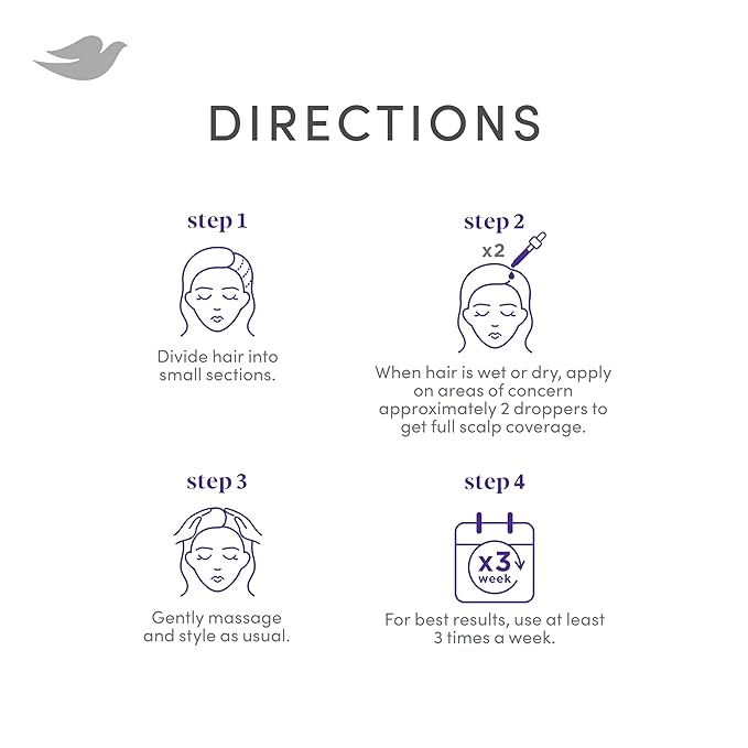 Dove Derma Scalp Density Boost 3-in-1 Scalp Serum 1 ct with Prebiotic Glycerin, Zinc + Peptides, and Niacinamide for Breakage and Hair Thinning 2 oz