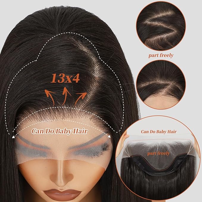 Synthetic 13x4 HD Lace Front Wigs Pre Plucked 26 Inch Long Wavy Ombre Burgundy with Black 100% Futura Premium Lace Wigs For Black Women Ready to Wear Daily Party Use