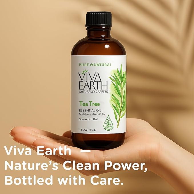 Tea Tree Essential Oil – Pure and Natural Tea Tree Aroma for Diffusers, Aromatherapy, Hair and Scalp Care, Skin Care, Massage Oils, Soap and Candle Making – with Dropper, 4 oz