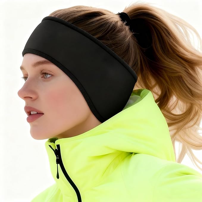 Winter Warmers Headbands for Women Men Soft Cold Weather Ear Headband Fleece Ear Muffs for Running Cycling Ski Hike