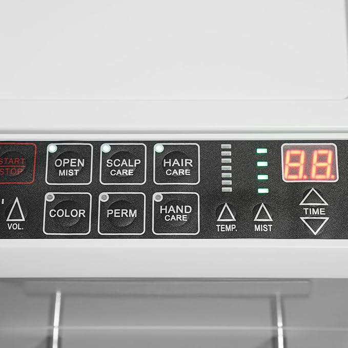 Professional Hair Steamer, 110V 500W Vertical Nano Anion Hair Color Processor Stand Hair Care Hair Repair Salon Spa Equipment or Hydration, Dry Hair Treatment-Heated Steamer for Spa, Home Use 32-140℉