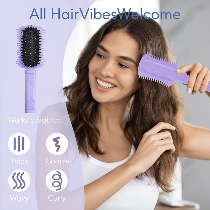Curl Defining Brush, Volume Curly Hair Brush Products for Effortlessly Detangling Combing and Styling Women's Curls, Waves & Coils, Hair Tools to Reduce Pulling