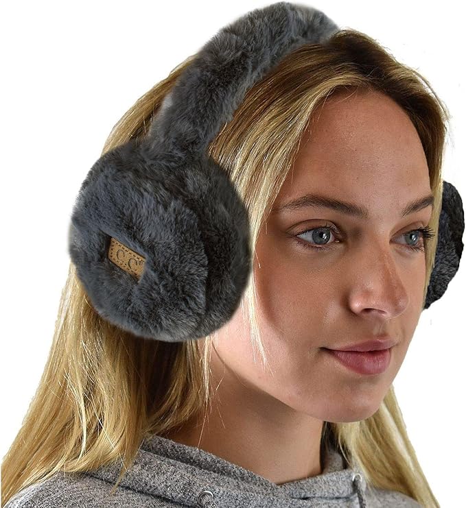 C.C Soft Winter Warm Adjustable Headband Ear Warmer Earmuffs