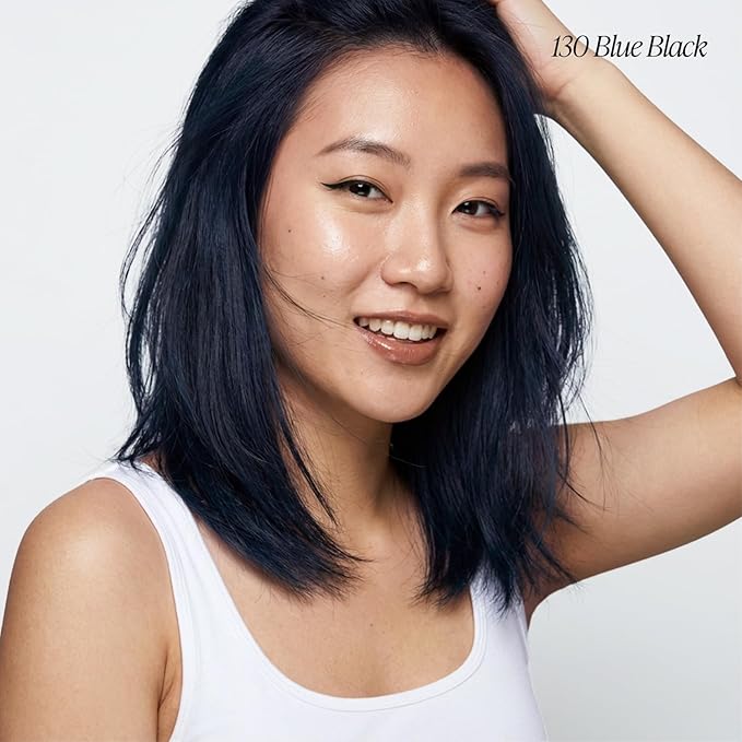 Adore Semi Permanent Hair Color (130 Blue Black) | Vegan & Cruelty-Free Blue Hair Dye | No Ammonia, No Peroxide, No Alcohol | 4 Fl Oz Each (Pack of 2)