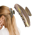 French Hair Claw Clips for Women Grils,4 Inch Strong Hold No Slip Grip Accessories Acetate Material,Not Easily Damaged,Thick or Thin Hair (Brown Marble)