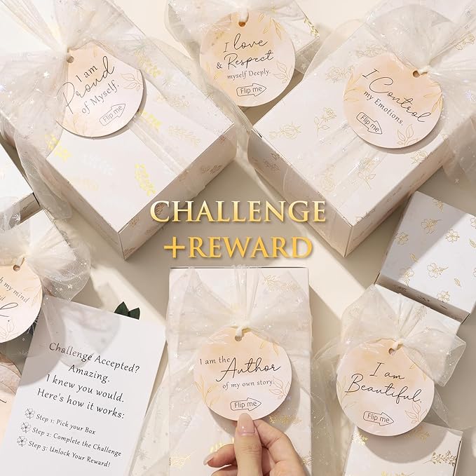 Christmas Gifts for Women & Teenage Girls, 10 Day Self Love Challenge to Unlock 10 Wrapped Spa Gift Baskets, Tween Teen Girl Trendy Stuff Bath Shower Sets Self Care Birthday Gifts Stocking Stuffers