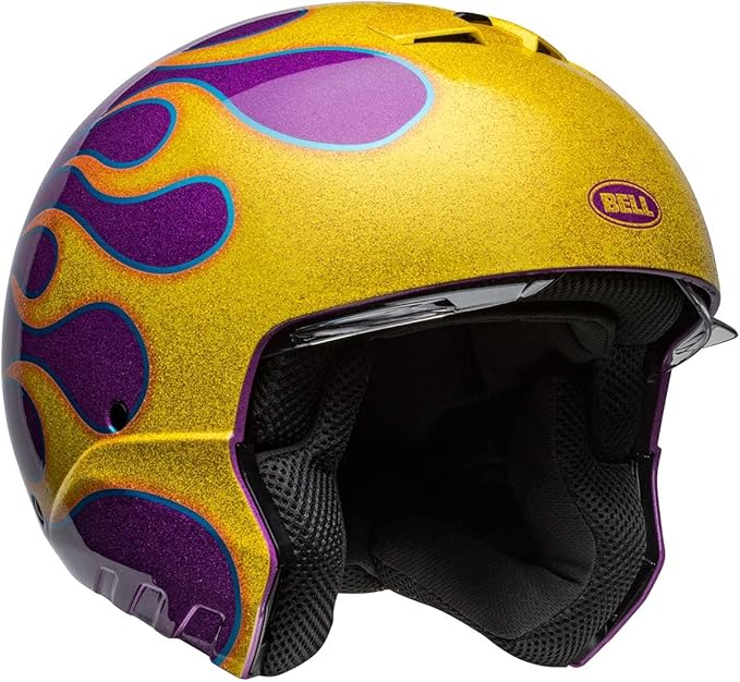 Bell Broozer Helmet (Gloss Ignite Purple/Yellow - Small)