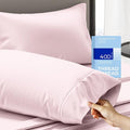 THREAD SPREAD 100% Cotton Pillowcases Standard/Queen Size Set of 2-400 Thread Count Cotton Pillowcases, Soft Cooling Sateen Weave Pillow Cases for Sleeping, Set of 2 Pillow Covers (Soft Blush)