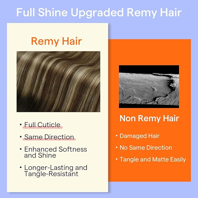 Full Shine Ombre Hair Extensions Dark Brown Ombre Light Brown Mix Honey Blonde Ombre Clip in Hair Extensions Double Weft Seamless Clip ins 18 Inch 7 Pcs 120 G