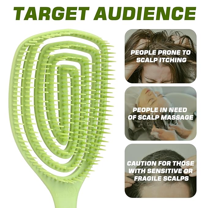Candy Brush Scented Detangling Hair Brush for Wet or Dry Hair, Professional Vented Brush for Thick, Coarse & Curly Hair for Women and Girl. Eliminates Knots & Scalp Massage, Idea Gift