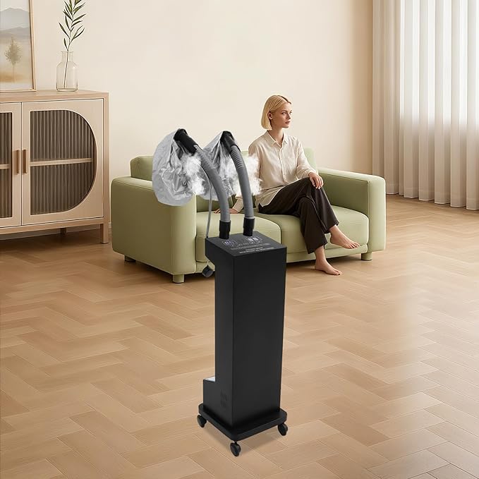 650W Hair Steamer Machine, Professional Hair Color Processor w/ 5 Specialized Modes, Adjustable Multifunctional Treatment-Heated Micro Mist Steamer for Home Salon Spa