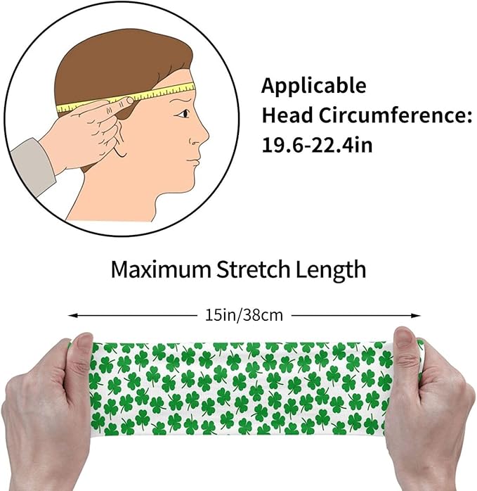 Sports Sweatband for Men and Women, Sweat-Absorbing Headbands for Moisture Wicking, Suitable for Fitness Running Cycling Hiking Yoga Football Exercise