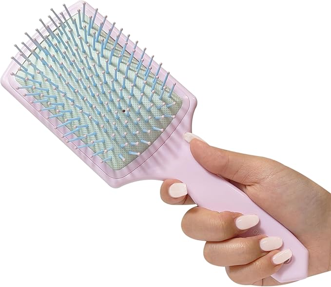 LUV HER Kids Hair Brush & Spa Headband Set for Girls - Features Disney Alice in Wonderland - Fun Grooming Kit for Detangling, Styling & Skincare - Soft & Stretchy One Size, Ages 3+