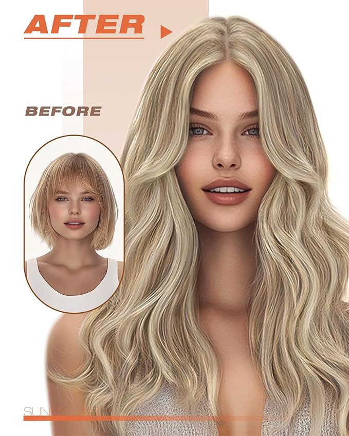 Sunny Hair Tape in Hair Extensions Human Hair, Blonde Hair Extensions Tape in Highlight Blonde Human Hair Tape in Extensions 14 inch 50G