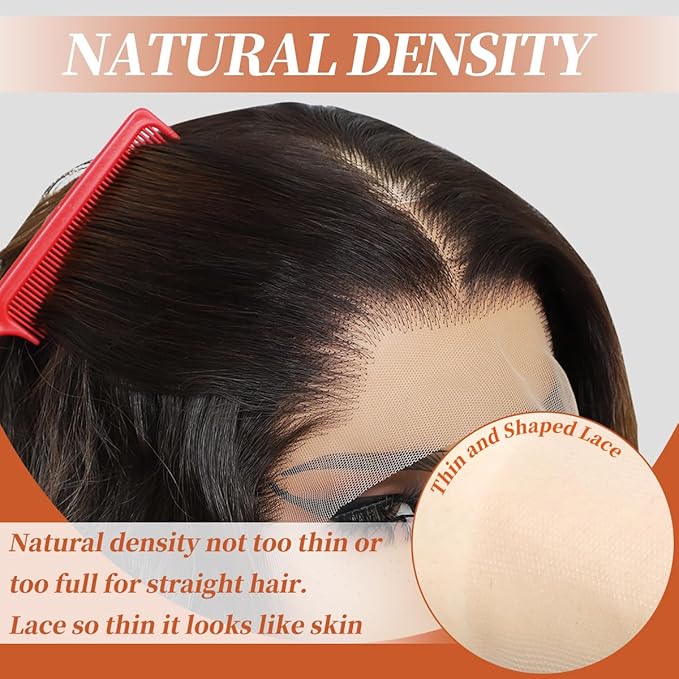 Synthetic Lace Front Wigs Pre Plucked Highlight Brown Mix Black 26 Inch Long Wavy 100% Futura Premium 13x4 HD Lace Wigs For Black Women Ready to Wear Beginner Friendly Daily Party Use