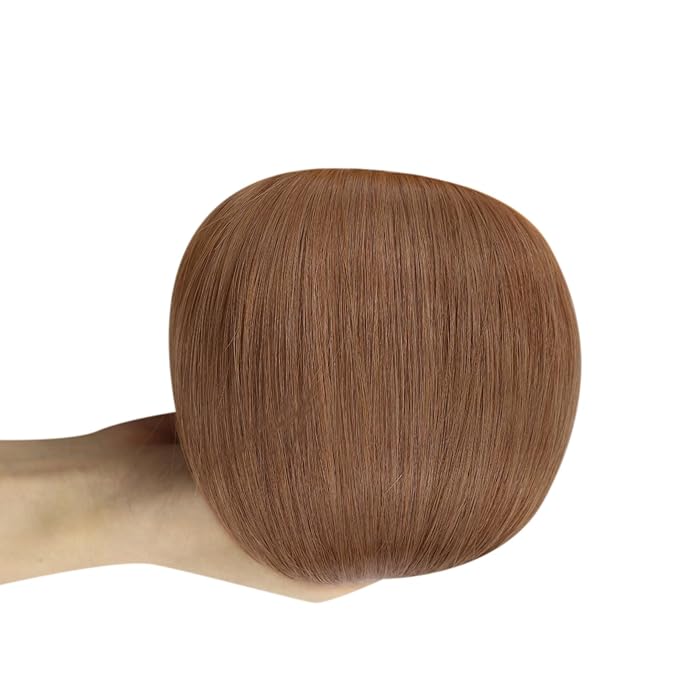 Full Shine Virgin Tape in Hair Extensions Human Hair Color 330 Burnt Orange Virgin Seamles Injected Tape in Extensions Double Sided Tape ins 12.5Grams 5Pcs 24 Inch Long Straight Hair for Festivals