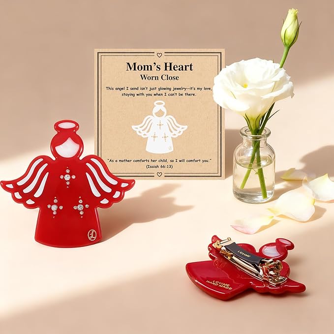 Gift for Daughter, "Guardian Angel" Hair Clip Birthday Gifts from Mom Dad to Adult Daughter, Mother Daughter Gift on Graduation Wedding Day First Pregnancy, Christmas Mother's Day Daughter Gift