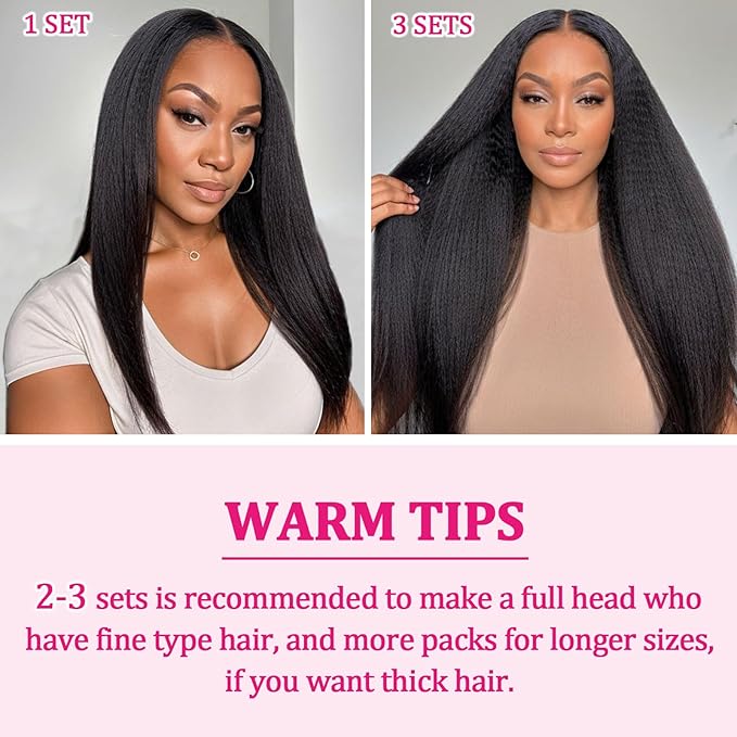 Straight Clip in Human Hair Extensions 110g 8Pcs with 18Clips Full Head for Black Women Natural Black Brazilian Clip in Hair Extension Human Hair Kinky Straight Clip Ins for Women（1B 18Inch）