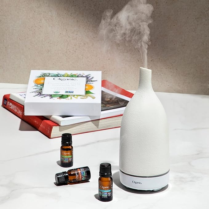 Cliganic Organic Peppermint Essential Oil, 1oz - 100% Pure Natural Undiluted, for Aromatherapy | Non-GMO Verified (Packaging May Vary)